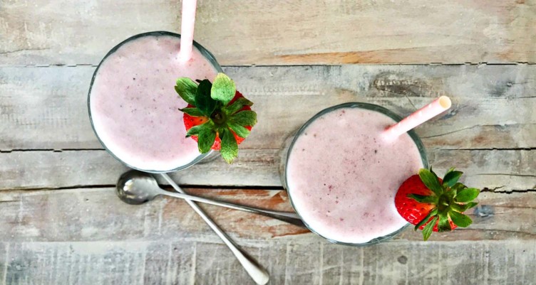 Strawberry Milkshake With Collagen