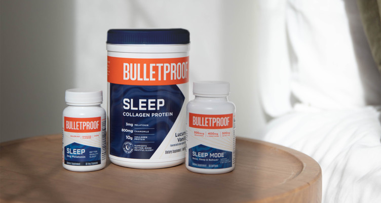 Bulletproof sleep supplements on your nightstand