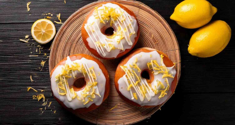 Lemon Ginger Low-Carb Donuts