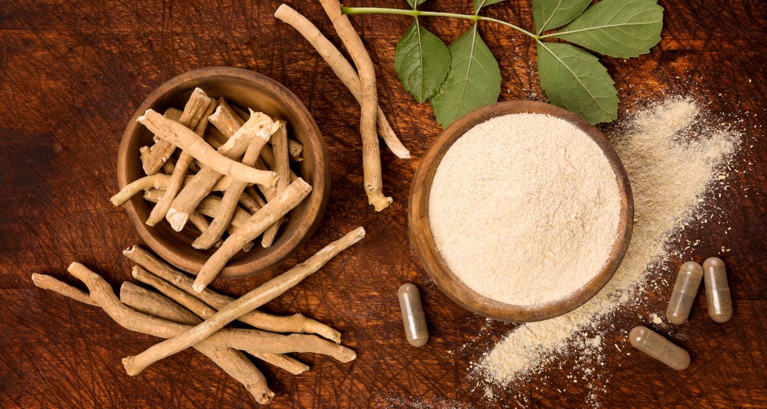 ashwagandha root, powder and pills